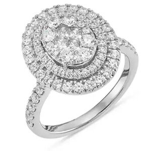 Bloomingdale’s Diamond Ring 14K White Gold, 2.5 ct. t.w. Original price 12k